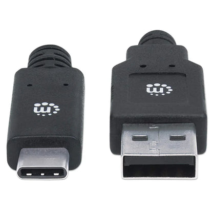 Cable Usb,manhattan,354974,-c V3.1, C-a 2.0m Negro