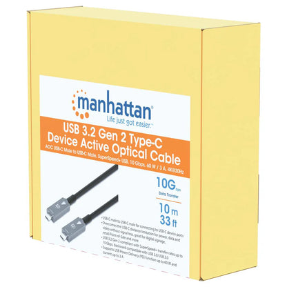 Cable Usb,manhattan,356428,-c V3.2, C-c 10.0m 10gbps, 60w