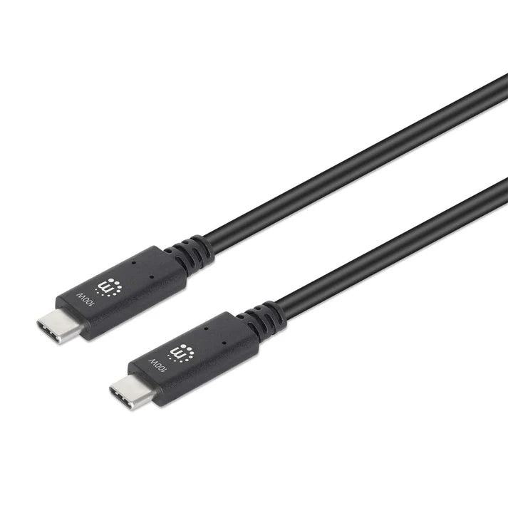 Cable Usb,manhattan,355223,-c V3.1, C-c 1.0m Negro 10gbps 5a