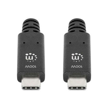 Cable Usb,manhattan,355223,-c V3.1, C-c 1.0m Negro 10gbps 5a