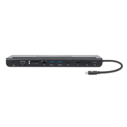 Docking Usb,manhattan,153478,-c 11 Ptos, Hdmi/dp/vga, Usb-c Pd/2xusbv3.2/usbv2.0, Red/audio/sd/micro Sd