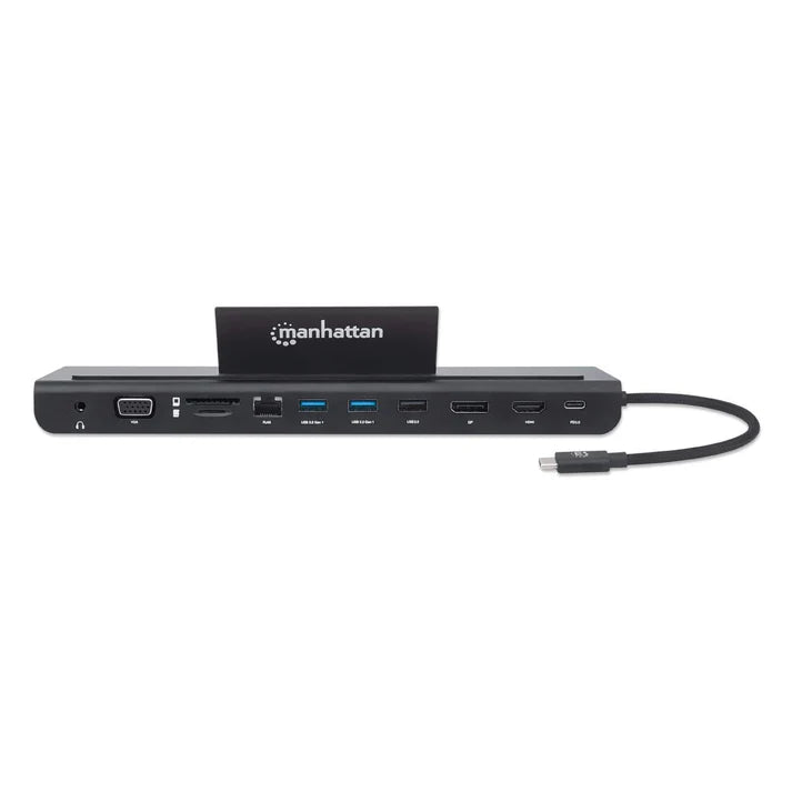 Docking Usb,manhattan,153478,-c 11 Ptos, Hdmi/dp/vga, Usb-c Pd/2xusbv3.2/usbv2.0, Red/audio/sd/micro Sd