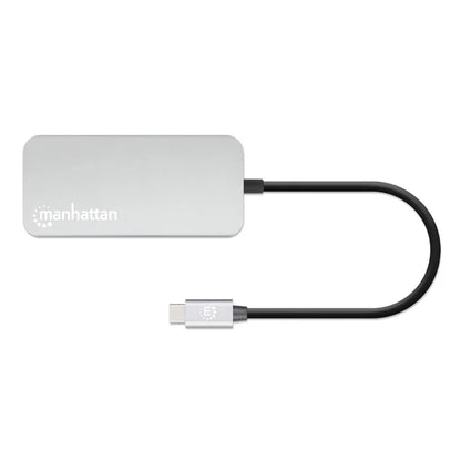 Docking Usb,manhattan,130615,-c  8 Ptos, Hdmi, Usb-c Pd/2xusbv3.2/usbv2.0, Red,sd/micro Sdd