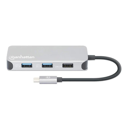 Docking Usb,manhattan,130615,-c  8 Ptos, Hdmi, Usb-c Pd/2xusbv3.2/usbv2.0, Red,sd/micro Sdd