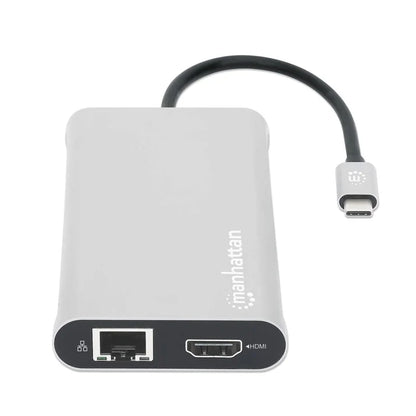 Docking Usb,manhattan,130660,-c 12 Ptos, Hdmix3, Usb-c Pd/usb-c/2xusbv3.2/2xusbv2.0, Red/sd/micro Sd