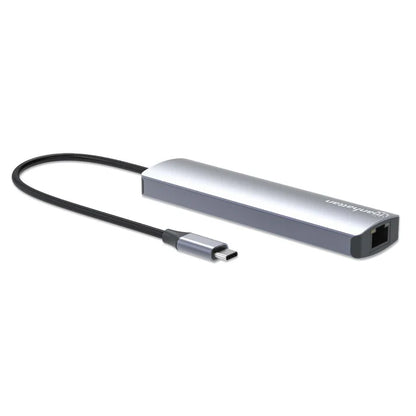 EstaciÓn Docking ,manhattan, 153959 ,usb-c Con Hub, 6 En 1