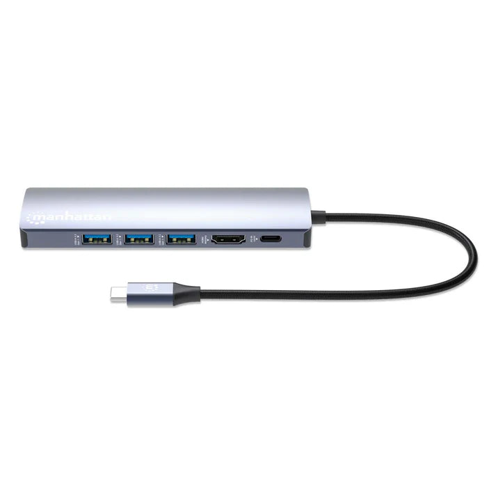 EstaciÓn Docking ,manhattan, 153959 ,usb-c Con Hub, 6 En 1