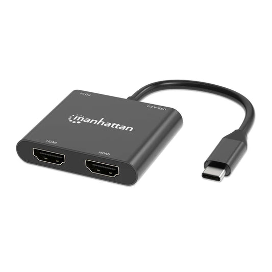 Adaptadores/manhattan/154321/convertidor Usb-c A Hdmi 2 Puertos 4k - Mst