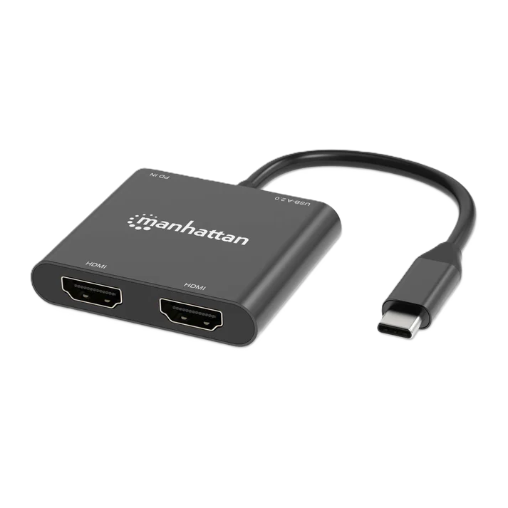 Adaptadores/manhattan/154321/convertidor Usb-c A Hdmi 2 Puertos 4k - Mst