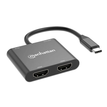 Adaptadores/manhattan/154321/convertidor Usb-c A Hdmi 2 Puertos 4k - Mst