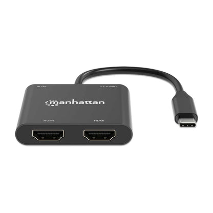 Adaptadores/manhattan/154321/convertidor Usb-c A Hdmi 2 Puertos 4k - Mst