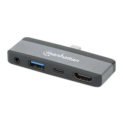 Docking/manhattan/190404/docking Station Usb-c 4 En 1 Adaptador PortÁtil