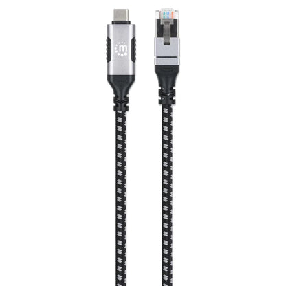 Cables/manhattan/394826/cable Usb-c V3.2 A Rj45 2m 5 Gbps Cat6 1 Gbps