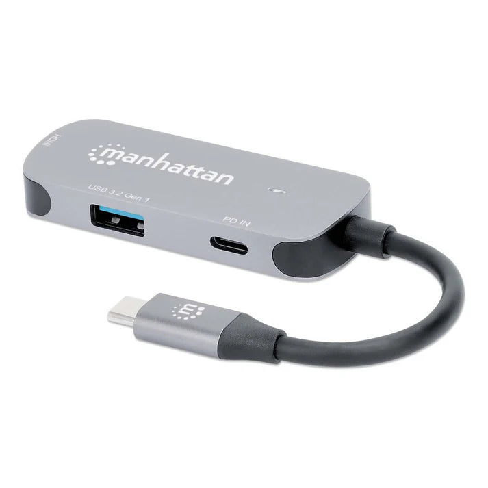 Docking Usb,manhattan,130707,-c 3 Ptos, Hdmi/usb-a/usb-c Pd