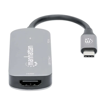 Docking Usb,manhattan,130707,-c 3 Ptos, Hdmi/usb-a/usb-c Pd