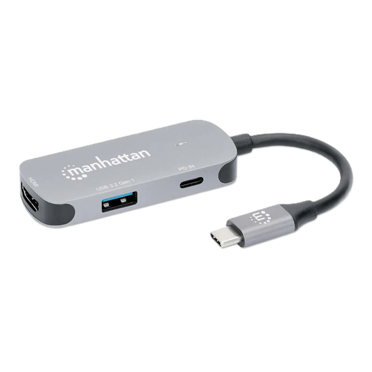 Docking,manhattan,190299, Usb-c  3 Ptos, Hdmi 4k@60hz, Usb-c