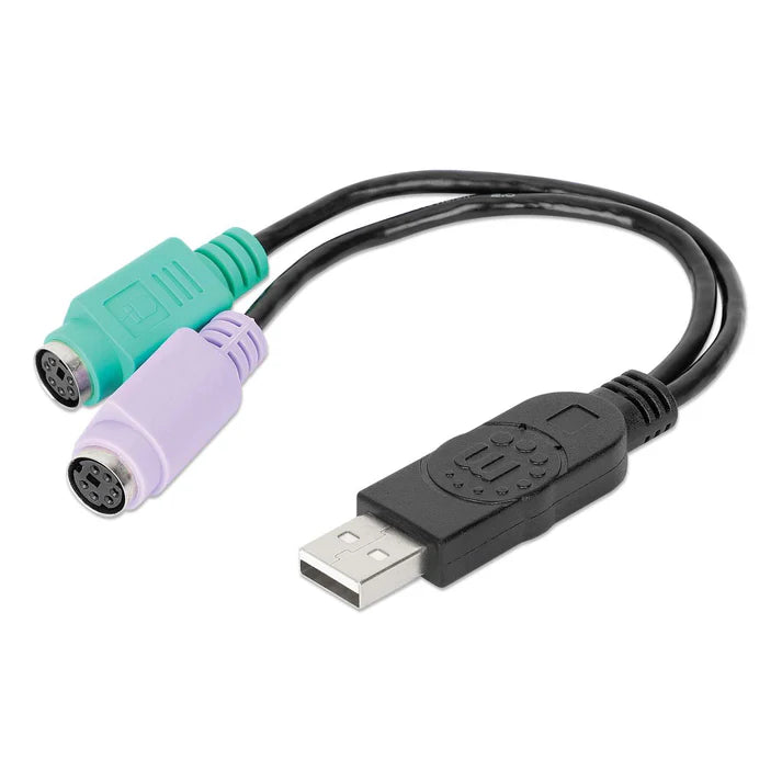 Convertidor Usb,manhattan,179027, A Ps/2 ,2 Puertos Teclado Y Mouse