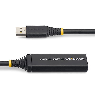 Cable De Extensin Alargador De 10m Usb 2.0 Hi Speed Alta Velocidad Activo Amplificado - Macho A Hembra Usb A - Negro - Startech.com Mod. Usb2aaext10m