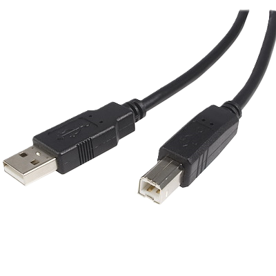 Cable Usb Activo De 15m Para Impresora - 1x Usb-b Macho A Usb-a Macho Activo Amplificado Usb 2.0 - Impresora - Negro - Startech.com Mod. Usb2hab50ac