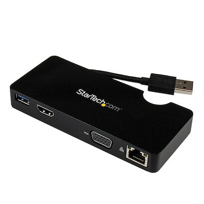 Docking Station Replicador De Puertos Usb 3.0 De Viajes Con Hdmi O Vga - Usb Tipo A - Docking Station Para Laptop - Startech.com Mod. Usb3smdockhv