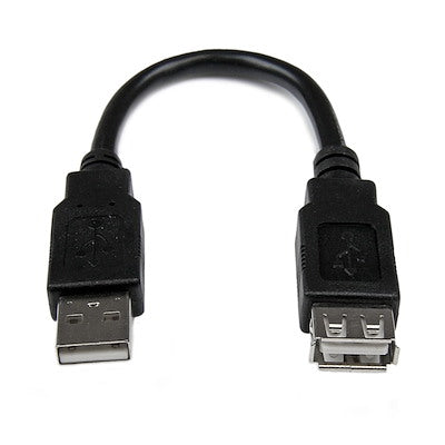Cable De 15cm De Extension Usb 2.0 - Macho A Hembra Usb-a - Extensor - Startech.com Mod. Usbextaa6in