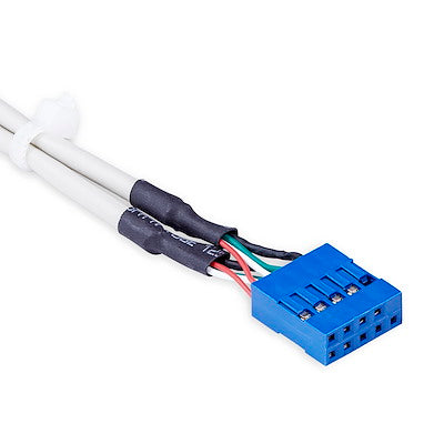 Bracket Adaptador Cabezal De 4 Puertos Usb 2.0 Con Conexion A Placa Base 2x Idc10 - Startech.com Mod. Usbplate4