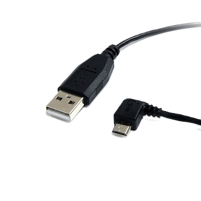Cable Startech.com De 1.8m Usb A Micro Usb - Usb 2.0 A A Micro B Acodado En Angulo A La Izquierda - Negro - Cable Micro Usb B