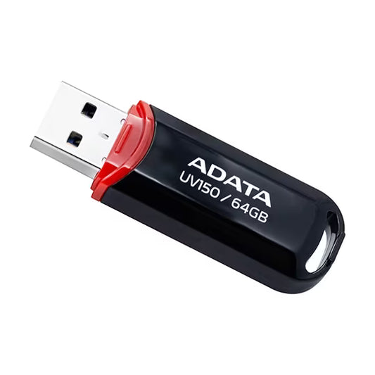 Memoria Adata 64gb Usb 3.2 Uv150 Negro (auv150-64g-rbk)