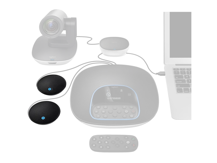 Microfonos De Expansion Logitech Para Equipo De Video Conferencia Group