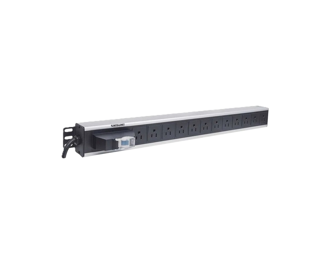 Barra Pdu,intellinet,713955, 12 Cont. Gab/rack, Vertical, Contra Corto Circuito