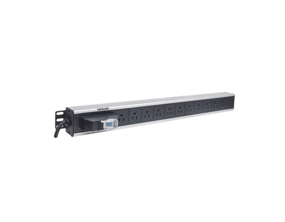 Barra Pdu,intellinet,713955, 12 Cont. Gab/rack, Vertical, Contra Corto Circuito