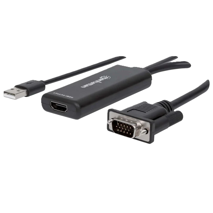 Convertidor Video,manhattan,152426, Svga+audio Usb A Hdmi