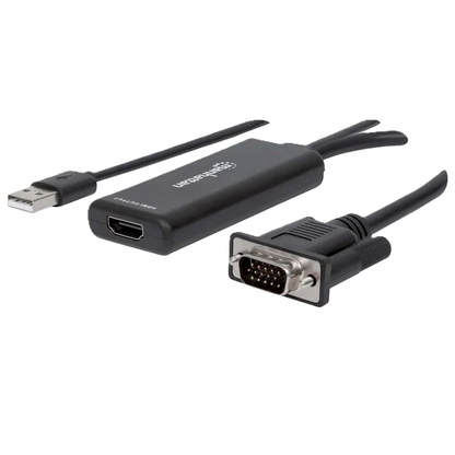 Convertidor Video,manhattan,152426, Svga+audio Usb A Hdmi