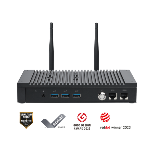 Mini Pc Industrial Asus Pl64 Core I5 1235u Hasta 4.4 Ghz /10 Cores (2p+8e) /8gb Ddr4 3200 /512gb M.2 /3x Hdmi 2.1 /2x Lan /2x Puerto Com Rj50 /fanless