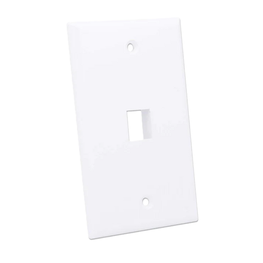 Tapa Faceplate,intellinet,163286, 1 Perforacion Blanco