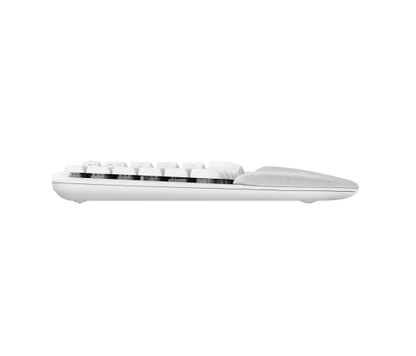 Teclado Logitech Wave Kyes Blanco Inalambrico Ergonomico Easy-switch Bluetooth Logi Bolt