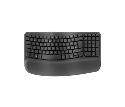 Teclado Logitech Wave Kyes Grafito Inalambrico Ergonomico Easy-switch Bluetooth Logi Bolt