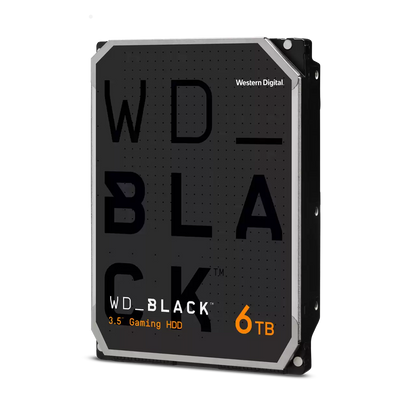 Disco Duro Interno Wd Black 6tb 3.5 Escritorio Sata3 6gb/s 256mb 7200rpm Gamer/alto Rendimiento  Wd6004fzbx