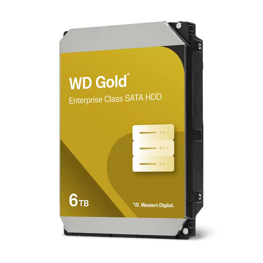 Disco Duro Interno Wd Gold 6tb 3.5 Escritorio Sata3 6gb/s 256mb 7200rpm 24x7 Hotplug Nas Dvr Nvr Server Datacenter   Wd6004fryz