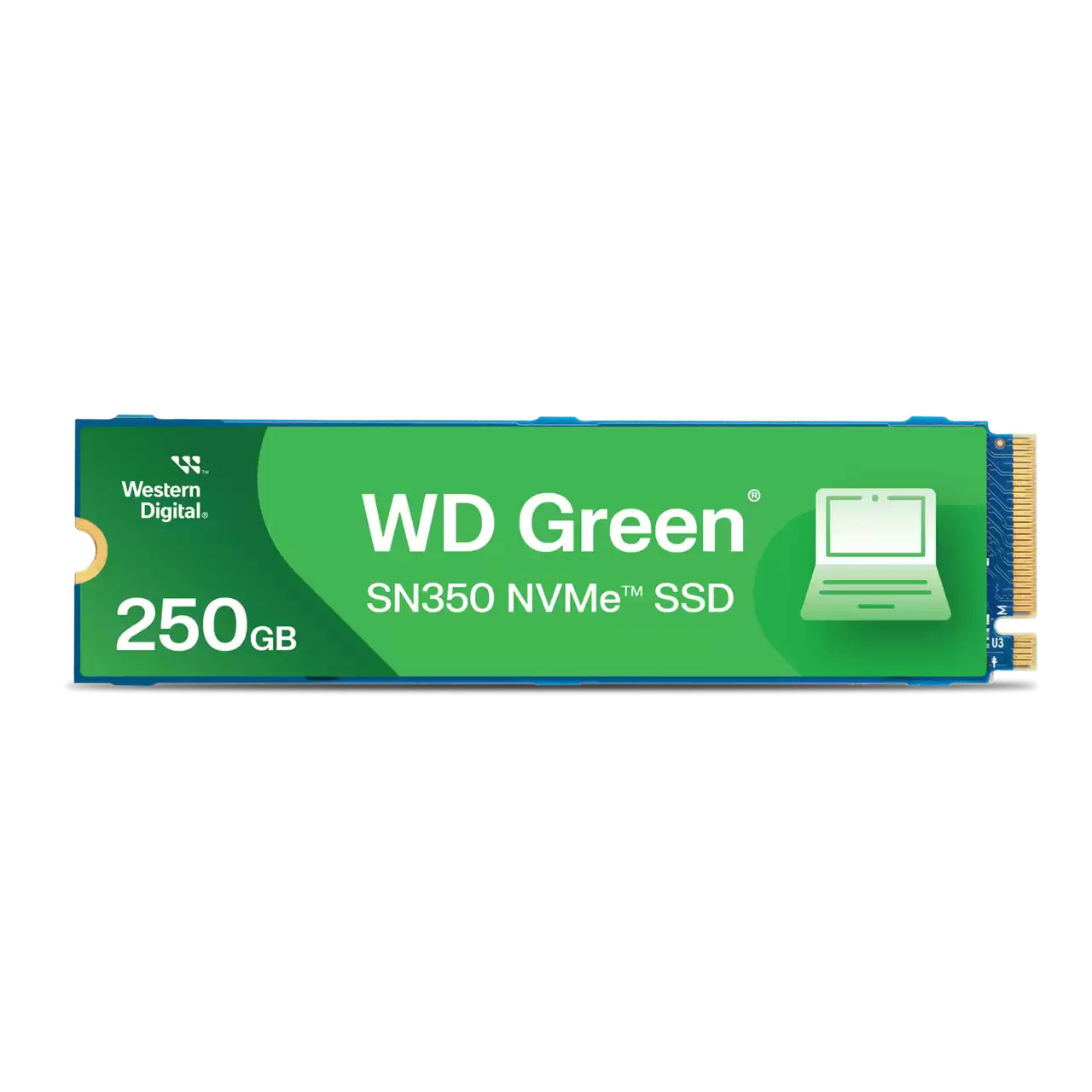 Unidad De Estado Solido Ssd Interno Wd Green Sn350 250gb M.2 2280 Nvme Pcie Gen3 Lect.2400mbs Escrit.1500mbs Pc Laptop Minipc Wds250g2g0c