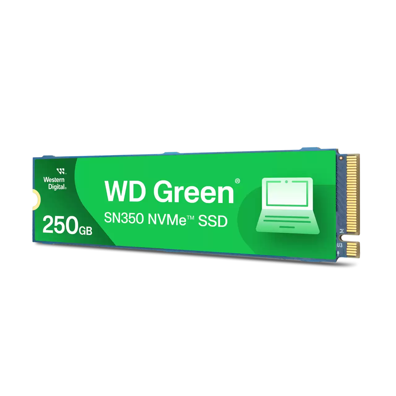 Unidad De Estado Solido Ssd Interno Wd Green Sn350 250gb M.2 2280 Nvme Pcie Gen3 Lect.2400mbs Escrit.1500mbs Pc Laptop Minipc Wds250g2g0c