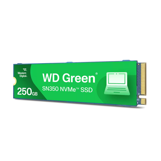 Unidad De Estado Solido Ssd Interno Wd Green Sn350 250gb M.2 2280 Nvme Pcie Gen3 Lect.2400mbs Escrit.1500mbs Pc Laptop Minipc Wds250g2g0c