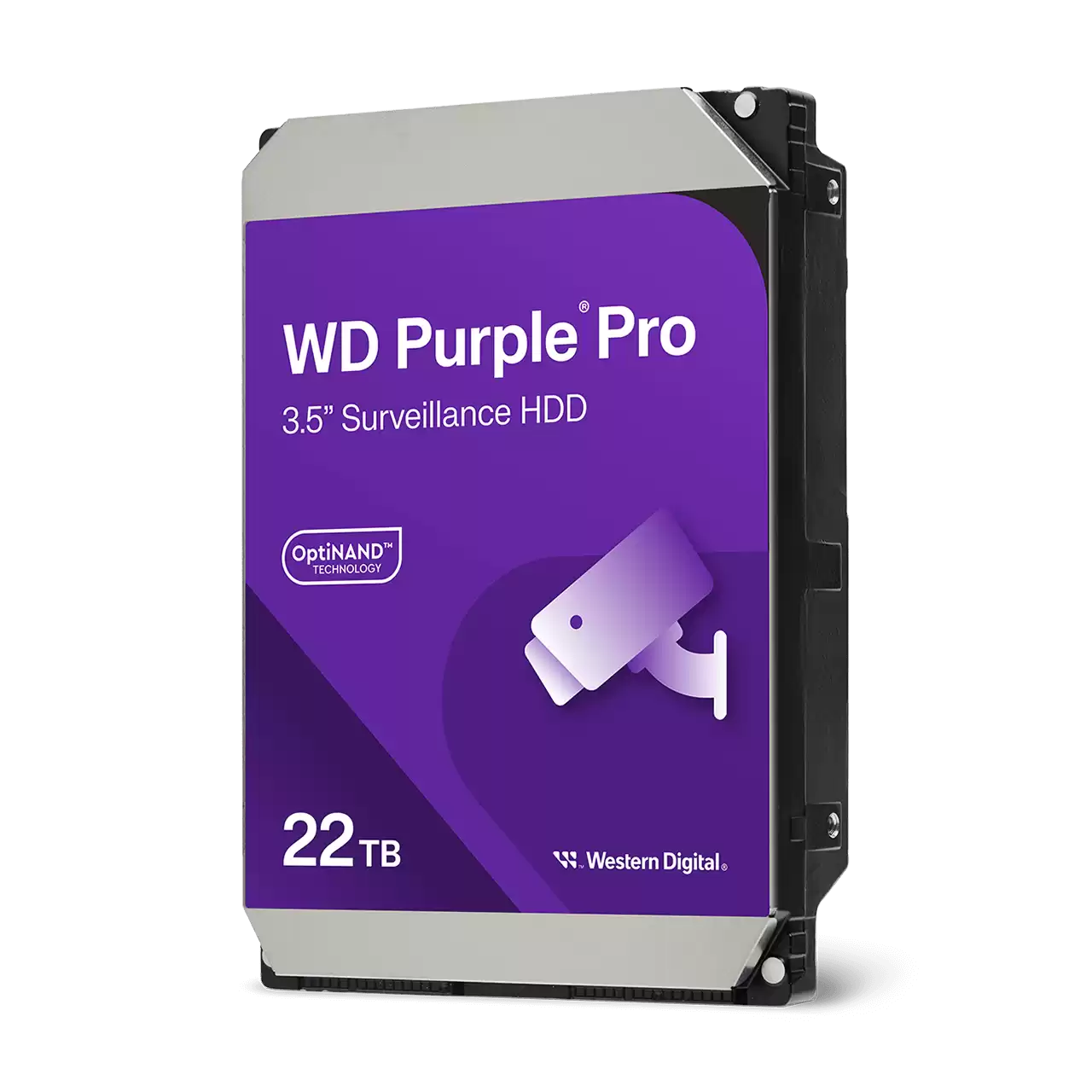 Disco Duro Interno Wd Purple Pro 22tb 3.5 Escritorio Sata3 6gb/s 512mb 7200rpm 24x7 Ia Dvr Nvr 1-16 Bahias 1-64 Camaras Wd221purp