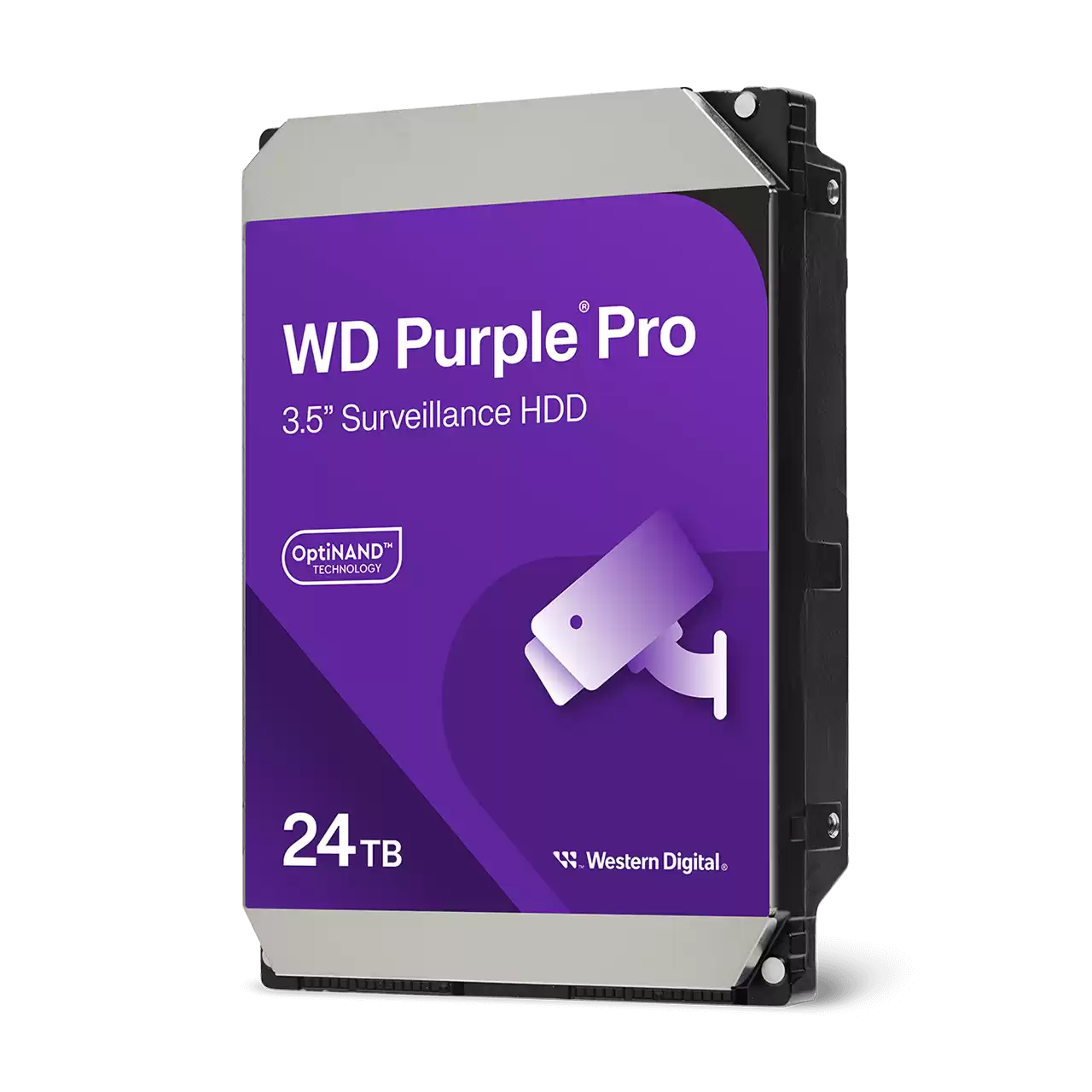 Disco Duro Interno Wd Purple Pro 24tb 3.5 Escritorio Sata3 6gb/s 512mb 7200rpm 24x7 Ia Dvr Nvr Hasta 64 Camaras  Wd241purp