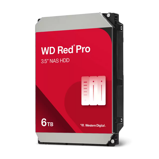 Disco Duro Interno Wd Red Pro 6tb 3.5 Escritorio Sata3 6gb/s 256mb 7200rpm 24x7 Hotplug Nas 1-16 Bahias  Wd6005ffbx