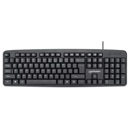 Teclado Y Mouse,manhattan,178464, Óptico Usb Cableado, Combo