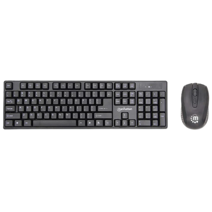 Teclado Y Mouse,manhattan,178990, Óptico Inalambrico, Combo