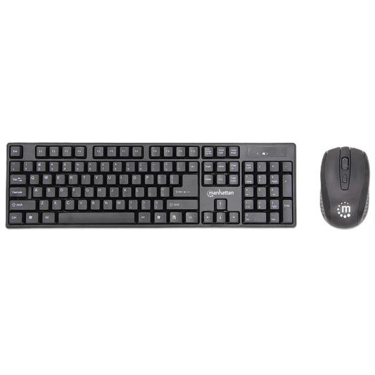 Teclado Y Mouse,manhattan,178990, Óptico Inalambrico, Combo