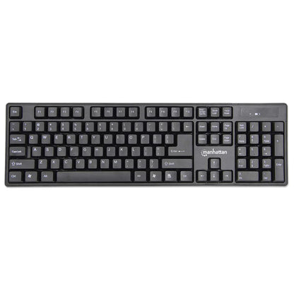 Teclado Y Mouse,manhattan,178990, Óptico Inalambrico, Combo