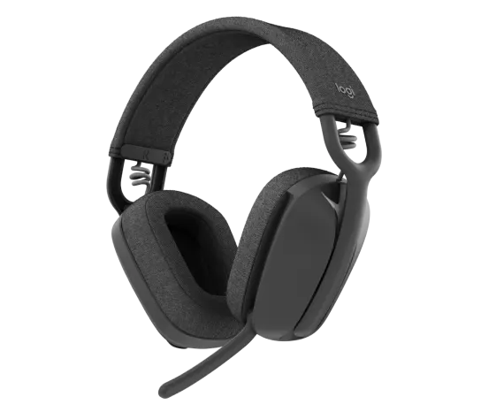 Audifonos Diadema Logitech Zone Vibe 100 Inalambricos Recargables Control De Audio Negro